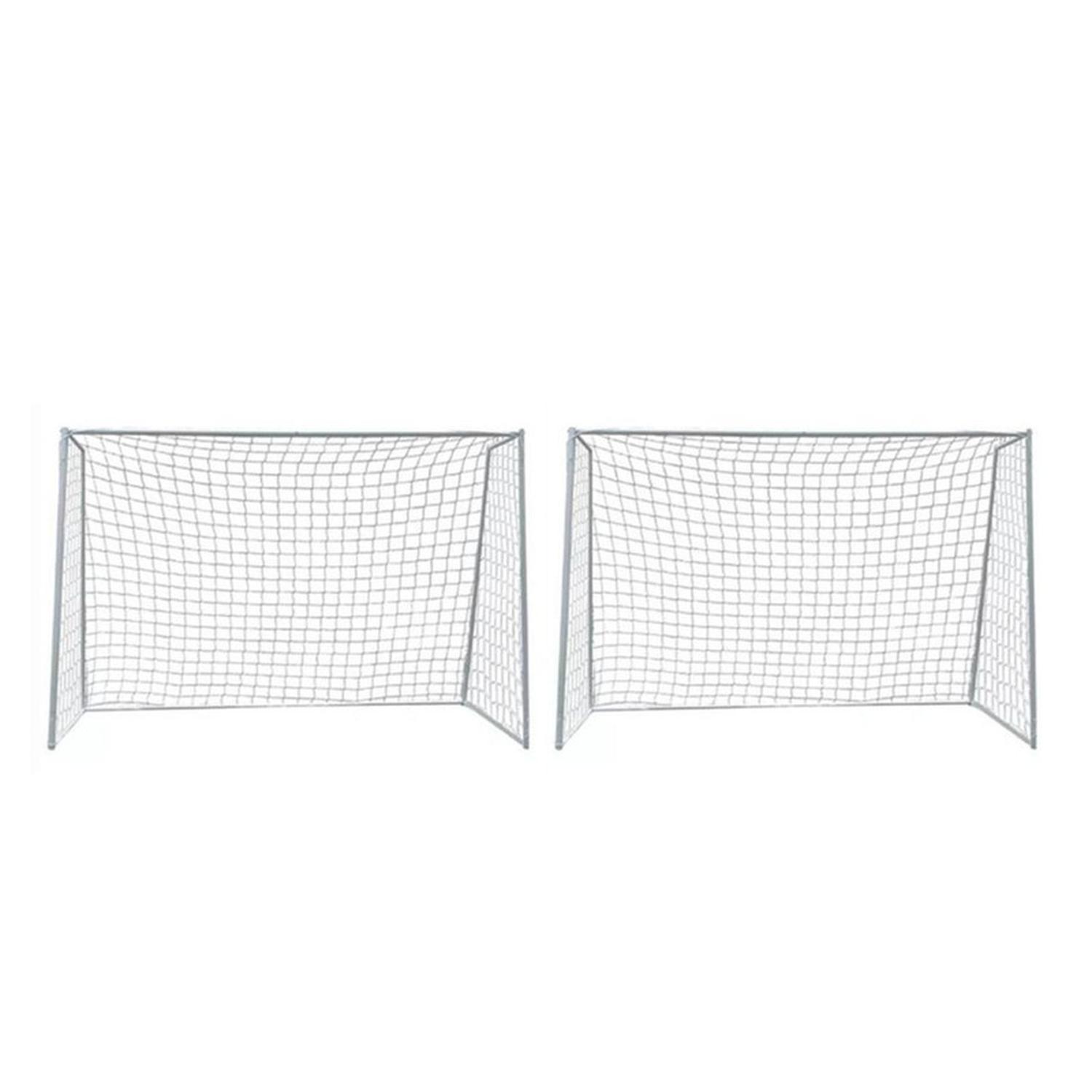 Auckland Outdoor - Pack 2 Arcos Futbol Baby Metalico Fierro Red 3X2 Metros