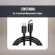 thumbnail image 2 of Cable Trenzado Reforzado Usb C A Micro Usb 1 Metro 100w Color Negro, 2 of 10