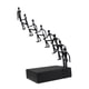 thumbnail image 3 of Escultura abstracta de metal, arte, estatua, artesanía, adorno minimalista, decoración moderna para el hogar, decoración de aniversario, sala de estar, 3 of 5