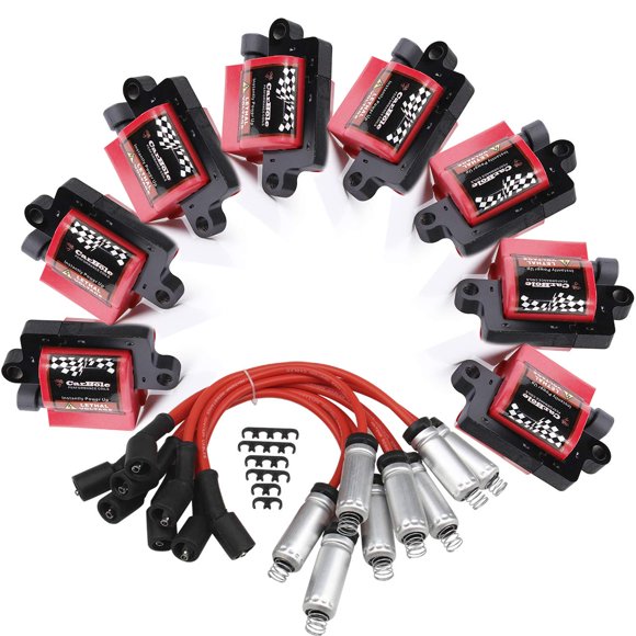 Bobinas de Encendido B4B BANG 4 BUCK 8 uds UF271 D581 + Cables de Bujía