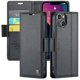 thumbnail image 1 of CaseMe tipo cartera iPhone 14 con cierre magnético, RFID, tarjetero, soporte, carga inalámbrica, 1 of 5