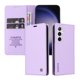 thumbnail image 1 of Funda Billetera de Cuero para Samsung Galaxy S25 Plus con Tarjetero y Soporte - Tapa Magnética Morado, 1 of 6