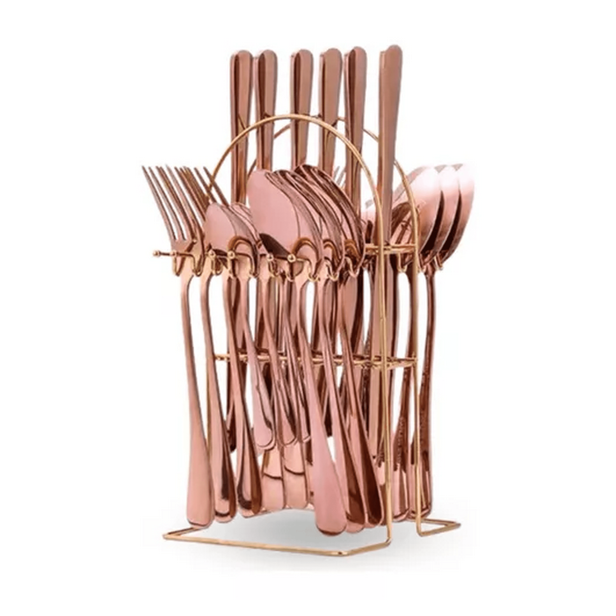 Genérico - Cubiertos Cuchilleria Color Cobre