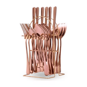 Genérico - Cubiertos Cuchilleria Color Cobre