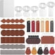 thumbnail image 1 of Kit Tondiamo de 100 piezas: llaveros y etiquetas grabables con láser de cuero y acero, 1 of 3