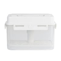 Magideal - Recipiente Para Kimchi, Frasco Para Encurtidos, Recipientes Para Preparación, Rectangular Con Asa, Para Fermentación, Conservación De Alimentos Fresco Tarro De Pepinillos 4L