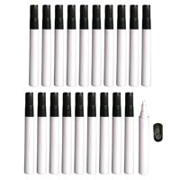 Magideal - Vacío, Juego De 10 Piezas De Punta Fina, Bolígrafo Vacío, Tubo Para Hacer Barriles De Varilla De Bolígrafo Con Favorito, Para Letras, Caligrafía, Varilla Blanca Oblicua