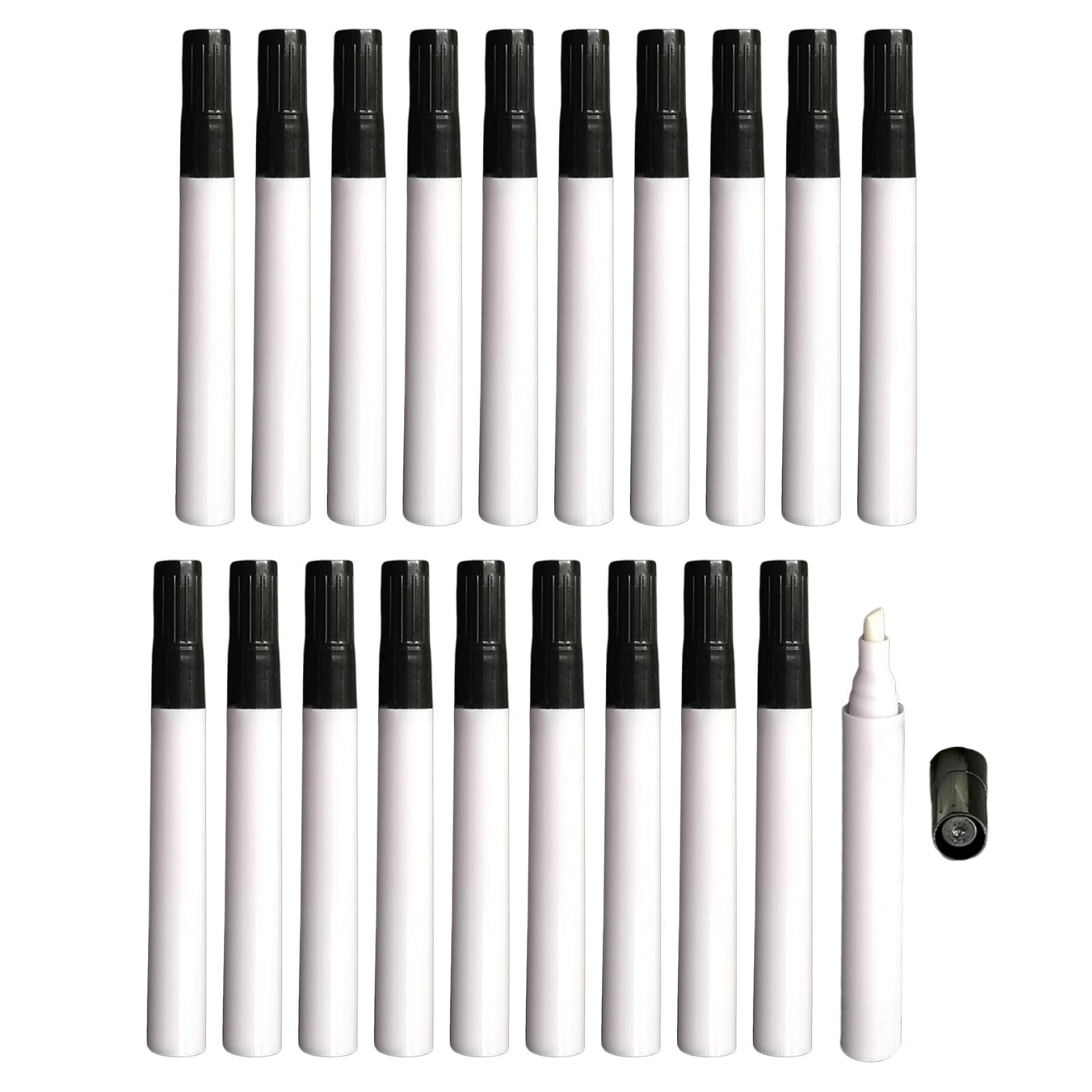 Magideal - Vacío, Juego De 10 Piezas De Punta Fina, Bolígrafo Vacío, Tubo Para Hacer Barriles De Varilla De Bolígrafo Con Favorito, Para Letras, Caligrafía, Varilla Blanca Oblicua