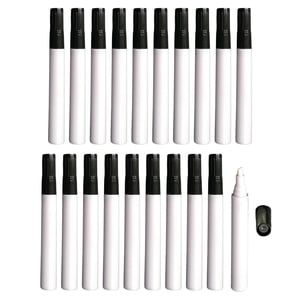 Magideal - Vacío, Juego De 10 Piezas De Punta Fina, Bolígrafo Vacío, Tubo Para Hacer Barriles De Varilla De Bolígrafo Con Favorito, Para Letras, Caligrafía, Varilla Blanca Oblicua