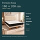 thumbnail image 5 of Cama europea King Mueblería Draje, lino beige, respaldo lineal, con colchón, 5 of 5
