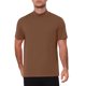 thumbnail image 5 of INSPIRE CHIC Camiseta de Hombre Cuello Mock Manga Corta Sólida Ligera de Algodón Casual Talla L Marrón, 5 of 6