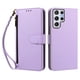 thumbnail image 1 of Funda Tipo Billetera para samsung galaxy S22 Ultra con Soporte y Bolsillo con Cierre Morado, 1 of 1