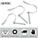 thumbnail image 5 of Pasador de enganche de remolque, pasadores de bloqueo de cable, pasador de bloqueo de eje, pasador de seguridad en forma de arco con oreja larga para remolques agrícolas (20 piezas, 6 mm x 50 mm), 5 of 7