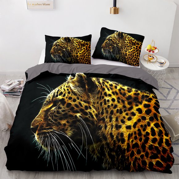 Beast lion Bedding Set Single Twin Full Queen King Size Animal Bed Set Aldult Kid Bedroom Duvetcover Sets 3Bed Sheets