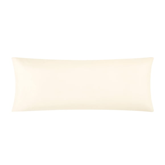 Funda de almohada EVOLIVE 53x137 cm Microfibra Color Marfil con Cremallera Oculta