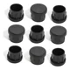 thumbnail image 1 of Regatón Plástico Redondo 7/8" Interior - negro - 100 unidades, 1 of 5