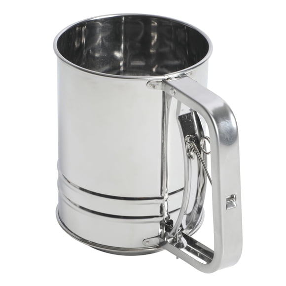 Tamizador de harina Oster Helmsdale, biela de acero inoxidable, 500 ml