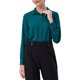 thumbnail image 1 of INSPIRE CHIC Bodysuits de Manga Larga para Mujer Camisa de Trabajo con Botones 2XL Azul Pavo Real, 1 of 5