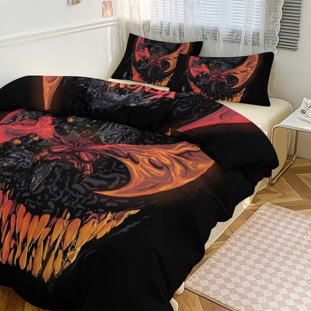 Venom Print Bedding Set Pattern Duvet Cove Set 3 Pieces 1 Quilt Cover And 2 Pillowcases for Women Men Teens
