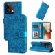 thumbnail image 2 of Funda tipo cartera FOXDOCK para Xiaomi Redmi Note 13 5G , diseño girasol en relieve, cuero PU, cierre magnético, soporte y tarjetero, 2 of 5