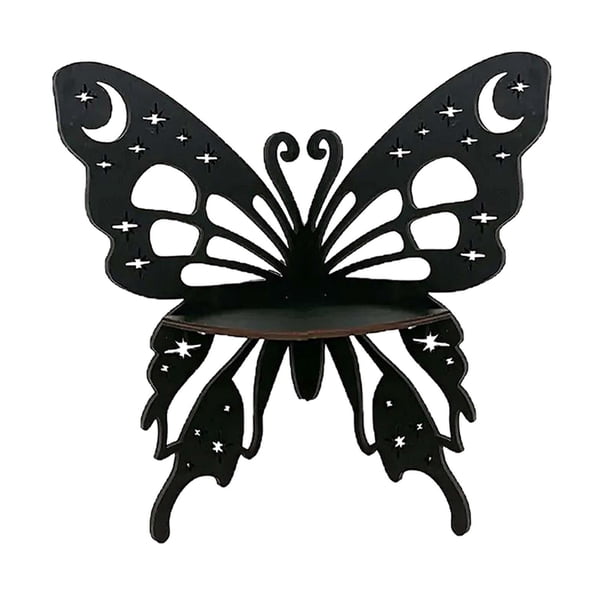 Estante de esquina de mariposa, decoración de pared, exhibición, soporte de almacenamiento para entrada, granja, dormitorio, regalo, decoración del ho