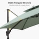 thumbnail image 2 of Sombrilla de Patio Purple Leaf 2,7 m x 3,6 m Voladizo con Base, 2 of 3