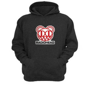 Genérico - Polerón Canguro Radiohead Gris Oscuro Talla Xs Unisex