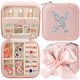 thumbnail image 1 of Organizador de joyas CHMI con inicial rosa – estuche de viaje, 1 of 6