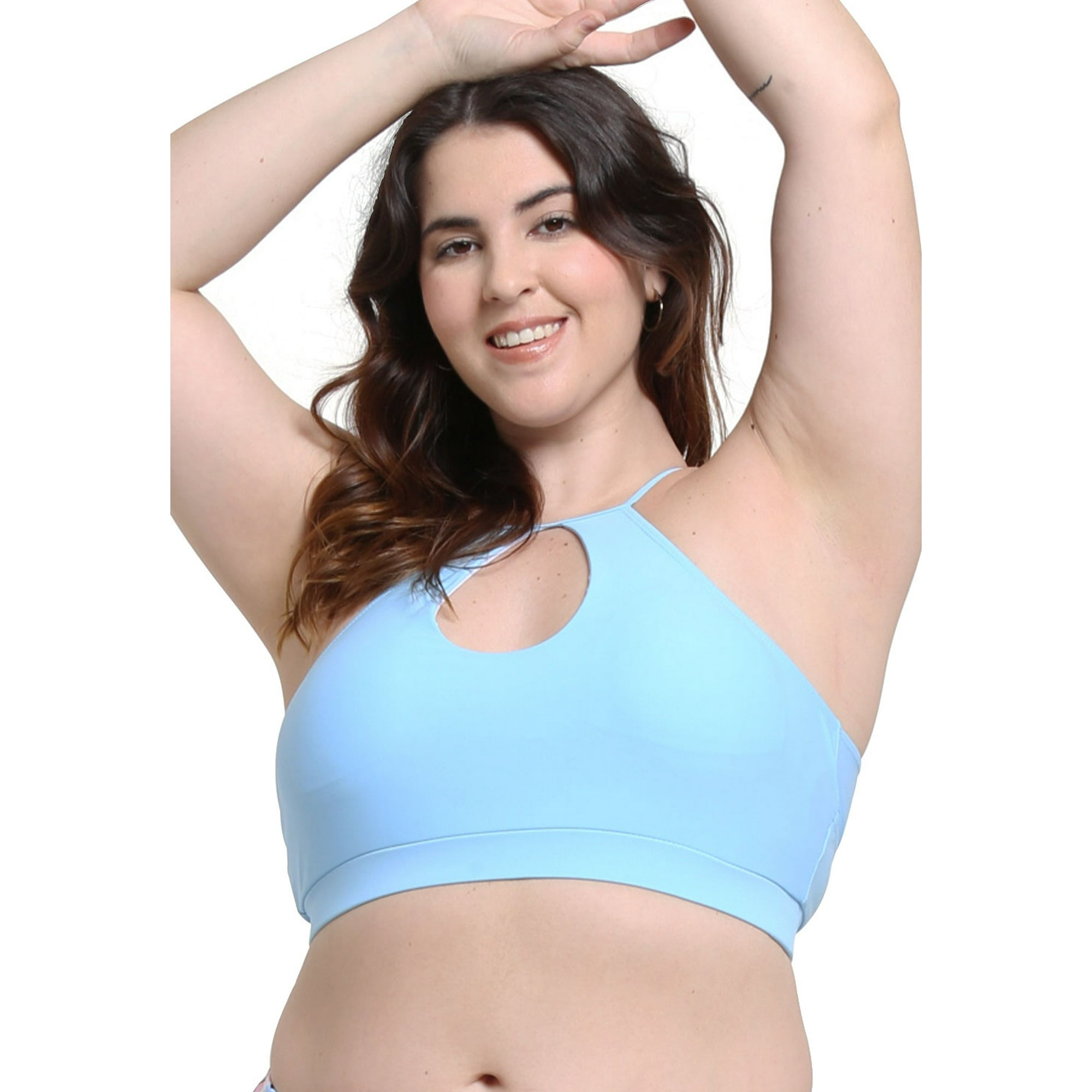 Samia - Peto Deportivo Halter Celeste L