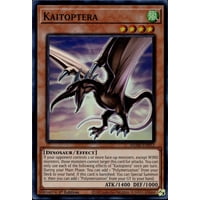 Tarjeta Coleccionable Yu-Gi-Oh! Kaitoptera Mzmi-En012 Super Rare, Primera Edición.