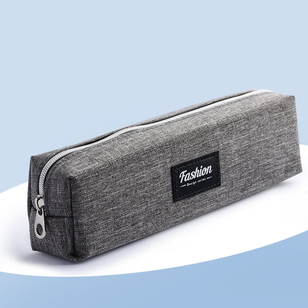 1pc Durable and Spacious Canvas Pencil Case - Perfect for Organizing Your Writing Supplies