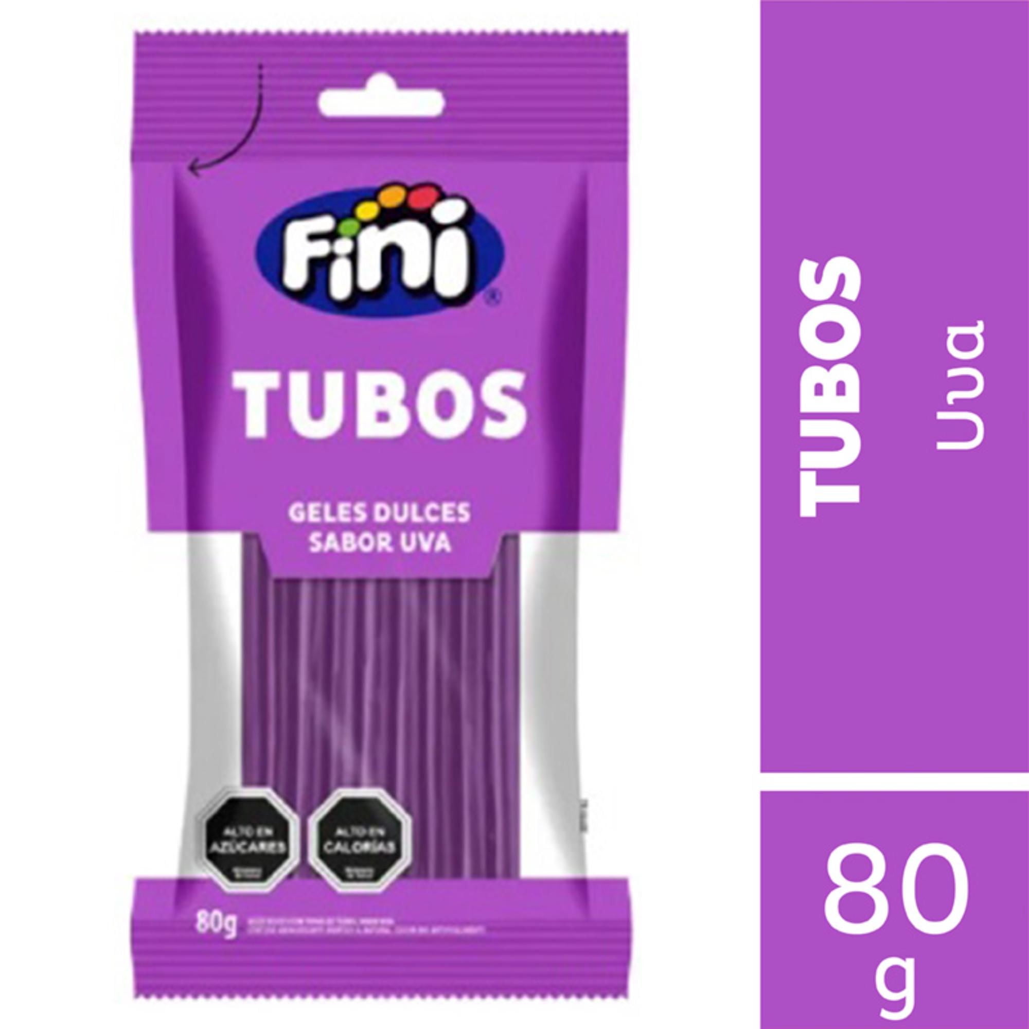 Regaliz Tubos Sabor Uva Dulce 80 g Fini