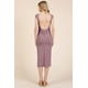 thumbnail image 4 of Vestido Midi Con Cuello Barco Espalda Abierta Y Mangas Cortas, 4 of 4