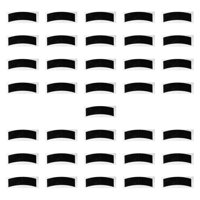 Magideal - 36 Cintas Adhesivas De Doble Cara Para Pelucas, Cintas Adhesivas Portátiles Y Prácticas Para Extensiones De Cabello, Peluquerías Y Salones De Belleza Encaje Negro