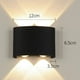 thumbnail image 3 of Pack X2 Lampara Led Focos Exterior Pared 4w Luz Cálida 3500k, 3 of 5