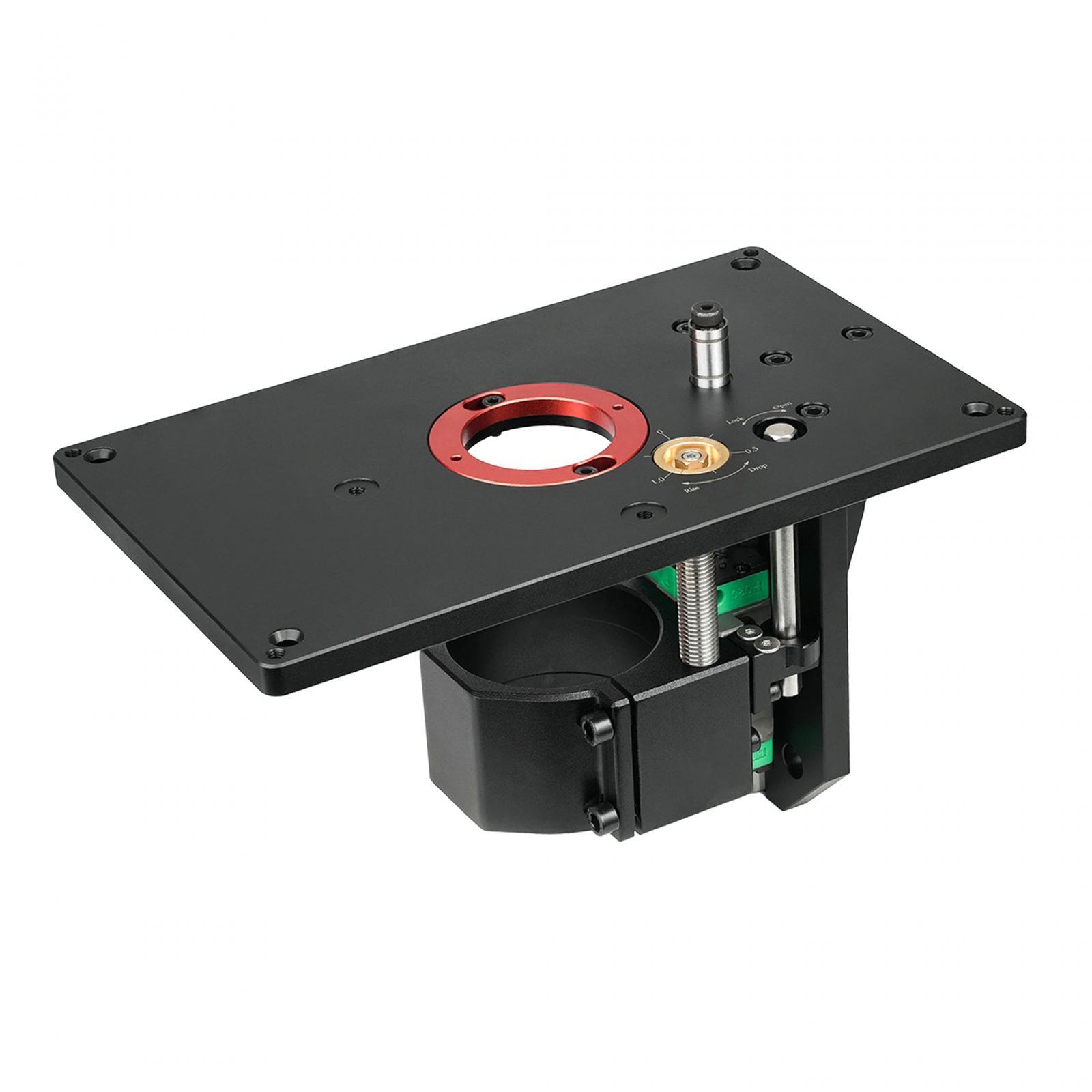 Magideal - Base De Elevación De Enrutador, Sistema De Elevación De Enrutador, Sistema De Elevación De Mesa De Enrutador De Precisión De Aleación De Aluminio Para