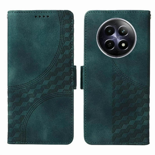 Carcasa FOXDOCK Realme 13 5G de cuero PU, diseño acolchado clásico, protección contra caídas y rayones