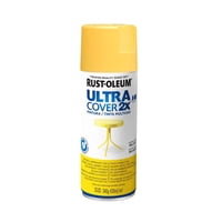 Rust-Oleum - Pintura En Spray Ultra Cover 2X Multiuso Amarillo Sol Brillante 340 G