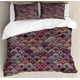 thumbnail image 1 of Indie Duvet Cover Set Group of Funky Monsters Society Different Expressions Abstract Groovy Doodle Style Decorative 3 Piece Bedding Set, 1 of 3
