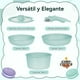 thumbnail image 2 of Batería Cocina 5 Pcs Granito Antiadherente Smart Mango Verde Macaron, 2 of 13
