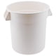 thumbnail image 1 of Contenedor de residuos Winco de 10 galones, resistente, blanco, 1 of 5