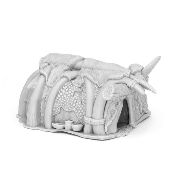 Miniaturas en miniatura Runehorn Hut Reaper, escala heroica de 25 mm