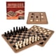 thumbnail image 2 of Juego De Mesa 3 En 1 Madera (ajedrez-damas-tres En Línea), 2 of 2