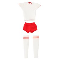 Bothyi - Figura Femenina A Escala 1/6, Ropa Mini Para Figura De Acción Femenina De 12 Pulgadas, Accesorios, Ajuste Ajustado Blanco Y Rojo