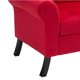 thumbnail image 4 of Banqueta Lua Con Respaldo 2 Cuerpos Felpa Rojo, 4 of 6