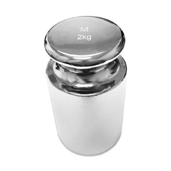 Peso de prueba de calibración True 42, 2 kg, acabado cromado