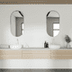 thumbnail image 3 of Espejo Belga ovalado 40x120 cm con bastidor - Croce, 3 of 4