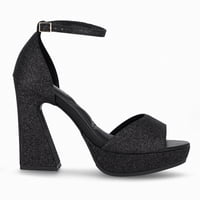 Sandalia Mujer Negro/Glitter Cristine Piccadilly