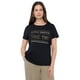 thumbnail image 1 of Polera Mujer Manga Corta Focal Print Negro Corona, 1 of 5