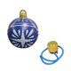 thumbnail image 1 of Bola Inflable De Navidad Accesorios De 20 Pulgadas Bola De Navidad Para Exterior Festival Jardín Copo De Nieve Azul, 1 of 5